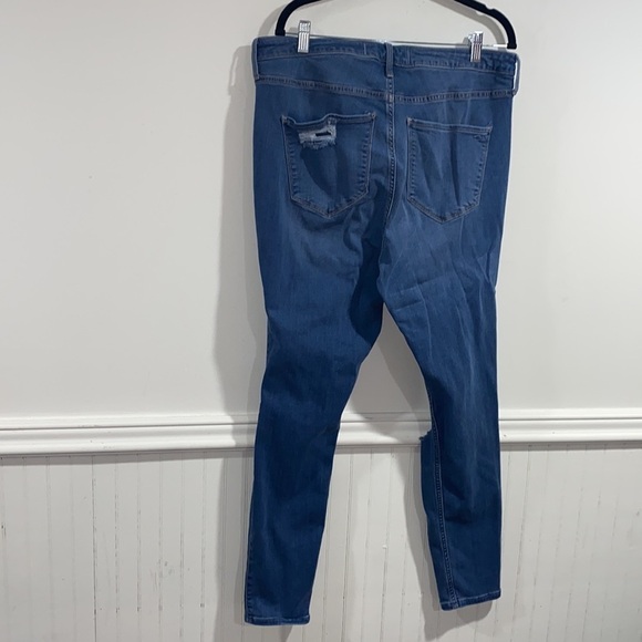 Hollister jean leggings curvy ultra high‎ rise waist skinny distressed stretch - Picture 4 of 5
